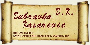 Dubravko Kašarević vizit kartica